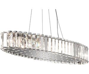 Elstead Lighting Crystal Skye lampada sospesa x3 W cromo KL-CRYSTAL-SKYE-I-L