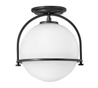 Elstead Lighting Deckenleuchte Deckenlampe Vintage Retro 1-Flammig Schwarz