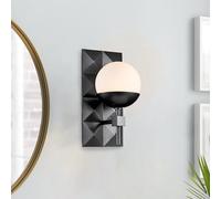 Elstead Lighting Deco lampada a parete, E14, QN-DECO-1WB-BLK-O, Deco [Lampade per Interni > Lampade a Parete]