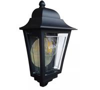 Elstead Deco Lane Lanterna da Parete per Esterno 1 Luce Mezza Nera IP44