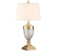 QUOIZEL Lampada da tavolo tessuto Dennison 1 brushed brass QUOIZEL