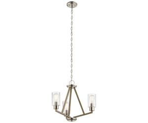 Elstead Lighting Deryn lampada sospesa 3x60 W grigio/cenere KL-DERYN3-DAG