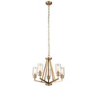 Elstead Lighting Deryn lampada sospesa 5x60 W ottone KL-DERYN5-NBR
