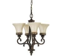 Elstead Lighting Drawing Room lampada sospesa 4x100 W marrone-beige FE-DRAWING-ROOM4