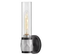 Elstead Lighting Ellison lampada da parete 1x40 W nero-trasparente-nichel HK-ELLISON1-BK-BN