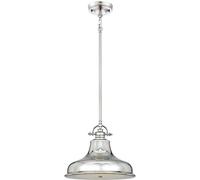 Elstead Lighting Emery lampada sospesa 1x60 W argento QZ-EMERY-P-M-IS