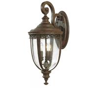 Elstead Lighting English Bridle lampada da parete per esterni 3x60 W marrone FE-EB2-L-BRB