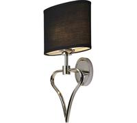 Elstead Lighting Falmouth lampada da parete 2x3 W nero-cromo BATH-FALMOUTH-PC