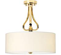 Elstead Lighting Falmouth lampada sospesa 3x3 W bianco-oro BATH-FALMOUTH-SF-FG