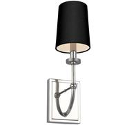 Elstead Lighting Felixstowe lampada da parete 1x3 W nero-cromo QN-FELIXSTOWE1-A