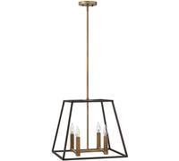 Elstead Lighting Fulton lampada sospesa 4x60 W ottone-marrone HK-FULTON-4P