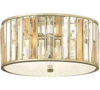 Elstead Lighting Gemma plafoniera 3x60 W argento HK-GEMMA-F-SL