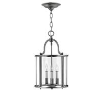 Lampadario Contemporaneo Gentry Acciaio Peltro Vetro 4 Luci E14