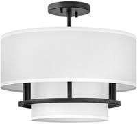 Elstead Lighting Graham lampada sospesa 3x40 W bianco-nero HK-GRAHAM-M-BK