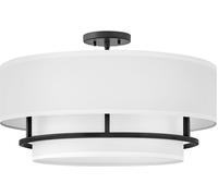 Elstead Lighting Graham lampada sospesa 4x40 W bianco-nero HK-GRAHAM-L-BK