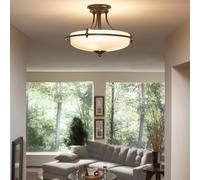 Elstead Lighting Griffin lampada da soffitto 4x60 W marrone QZ-GRIFFIN-SFM-PN