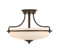 Elstead Lighting Griffin lampada a soffitto con sospensione, QZ-GRIFFIN-SFS-PN, Griffin [Lampade per Interni > Lampade a Soffitto]