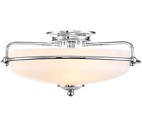 Elstead Lighting Griffin lampada da soffitto 3x60 W cromo QZ-GRIFFIN-F-PC