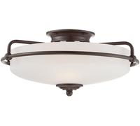 Elstead Lighting Griffin lampada da soffitto 3x60 W marrone QZ-GRIFFIN-F-PN