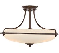 Lampadario Contemporaneo Griffin Metallo Bronzo Palladiano 4 Luci E27