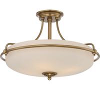 Elstead Lighting Griffin lampada da soffitto 4x60 W ottone QZ-GRIFFIN-SFM-WS