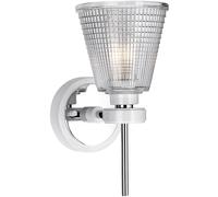 Elstead Lighting Gunnislake lampada da parete 1x3 W bianco-cromo BATH-GUNNIS1-WPC