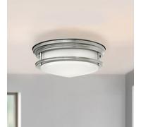 Elstead Lighting Hadrian lampada a soffitto E27 2 x 40 W Ø30,5 A: 11,7 cm, QN-HADRIAN-FS-AN-OPAL, Hadrian [Lampade per Interni > Lampade a Soffitto]