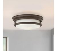 Elstead Lighting Hadrian lampada a soffitto E27, QN-HADRIAN-FS-OZ-OPAL, Hadrian [Lampade per Interni > Lampade a Soffitto]