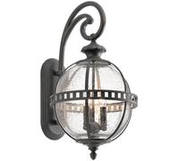 Elstead Lighting Halleron lampada da parete per esterni 3x40 W grigio-marrone KL-HALLERON-2M