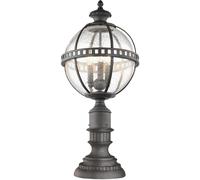 Elstead Lighting Halleron lampada da terra per esterni 3x40 W grigio-marrone KL-HALLERON-3M