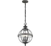 Elstead Lighting Halleron lampada sospesa 3x40 W grigio-marrone KL-HALLERON-8M