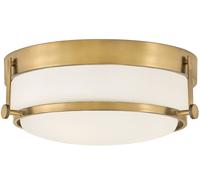 Elstead Lighting Harper plafoniera 3x60 W bianco-ottone HK-HARPER-F-HB