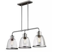 Elstead Lighting Hobson lampada da soffitto 3x60 W nichel FE-HOBSON-3P-SN