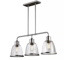Elstead Lighting Hobson lampada da soffitto 3x60 W nichel FE-HOBSON-3P-SN