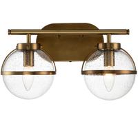 Elstead Lighting Hollis lampada da parete 2x40 W ottone HK-HOLLIS2-C-HB-BATH