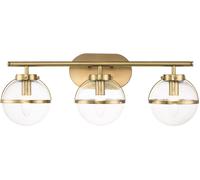 Elstead Lighting Hollis lampada da parete 3x40 W ottone HK-HOLLIS3-C-HB-BATH