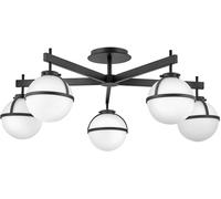 Elstead Lighting Hollis lampada da soffitto 5x40 W bianco-nero HK-HOLLIS-5-O-BK