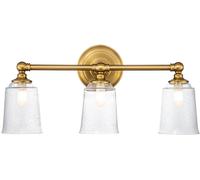 Elstead Lighting Huguenot Lake lampada da parete 3x3 W ottone FE-HUGOLAKE3BATH-BB
