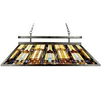 Lampadario Tiffany Inglenook Metallo Bronzo Valiant 3 Luci E27