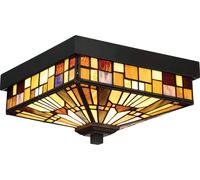 Elstead Lighting Inglenook Outdoor lampada da soffitto per esterni 2x60 W marrone QZ-INGLENOOK-F