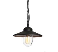 Elstead Lighting Klampenborg lampada a sospensione, E27, KLAMPENBORG8-BK, Klampenborg [Lampade per Esterni > Lampade a Sospensione]