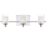 Elstead Lighting Kolt lampada da parete 3x3 W cromo QZ-KOLT3-PC-BATH