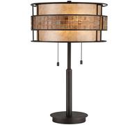 Lampada Da Scrivania Contemporanea Laguna Metallo Rame Rinascimentale 2 Luci E27