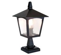Elstead Lighting Lampada da Giardino Colonnina Nera H 31,5 cm Alluminio Vetro [EEK: Non valutato]