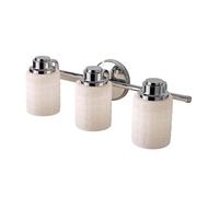 Elstead Lighting Lampada Da Parete Bagno LED 3 Luce Vetro Strutturato [EEK: Non valutato]