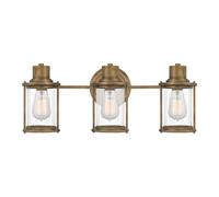 Elstead Lighting Lampada Parete Bagno IP44 3 Luci Lanterne Ottone Opaco