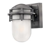 Elstead Lighting Lampada Parete Esterna IP44 Vintage Vetro Alluminio 20,3 cm [EEK: Non valutato]