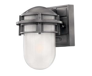 Elstead Lighting Lampada Parete Esterna IP44 Vintage Vetro Alluminio 20,3 cm [EEK: Non valutato]