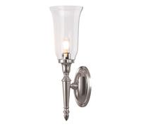 Elstead Lighting Lampada Parete LED G9 Vetro Trasparente IP44 Bagno Argento