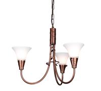 Elstead Lighting Lampadario A Sospensione In Rame E Acciaio, 52 Cm [EEK: Non valutato]